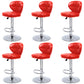 Faux Leather Bar Stools Swivel Adjustable Height Bristol Bar Stools