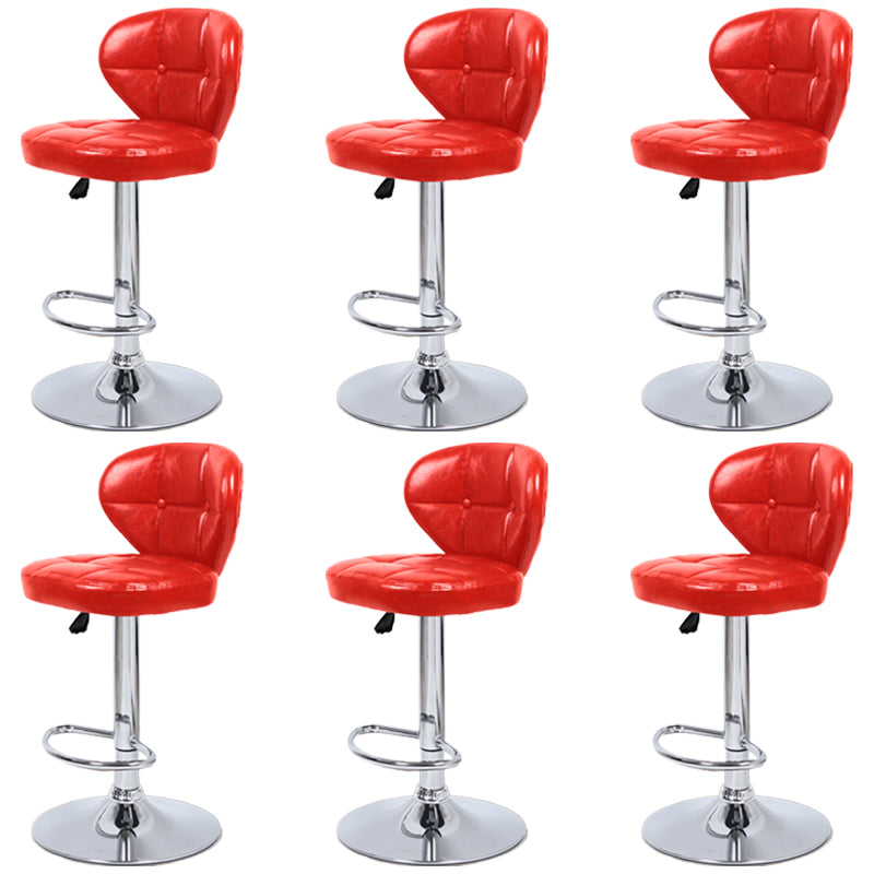Faux Leather Bar Stools Swivel Adjustable Height Bristol Bar Stools
