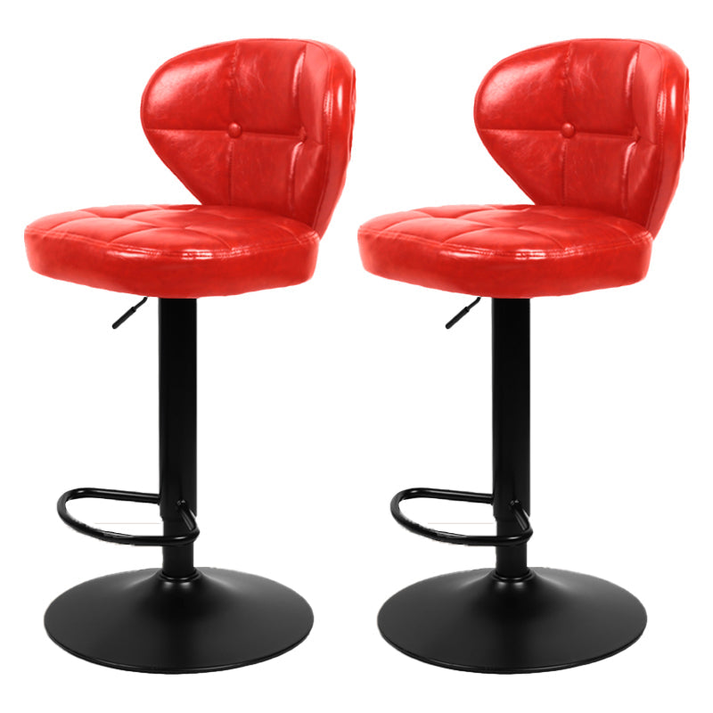Faux Leather Bar Stools Swivel Adjustable Height Bristol Bar Stools