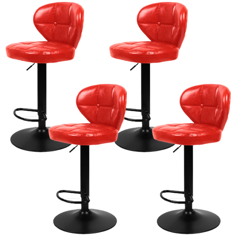 Faux Leather Bar Stools Swivel Adjustable Height Bristol Bar Stools
