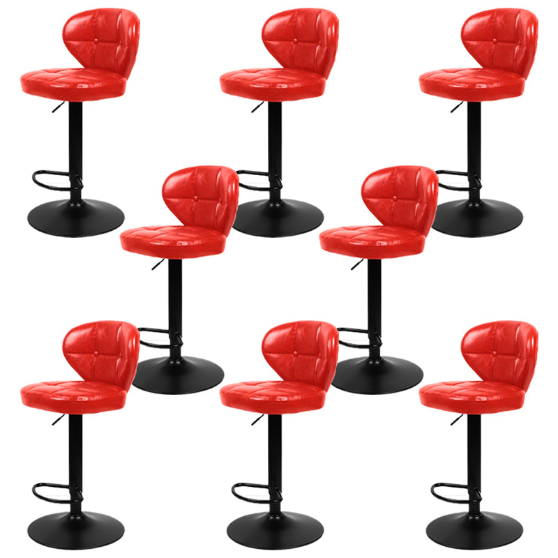 Faux Leather Bar Stools Swivel Adjustable Height Bristol Bar Stools