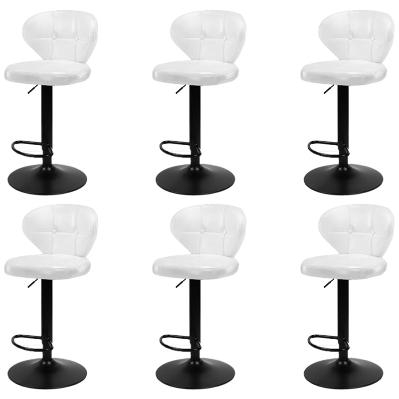 Faux Leather Bar Stools Swivel Adjustable Height Bristol Bar Stools