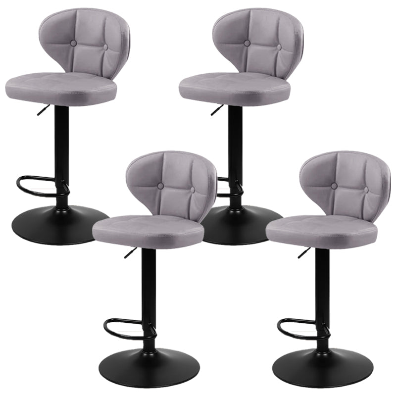 Faux Leather Bar Stools Swivel Adjustable Height Bristol Bar Stools