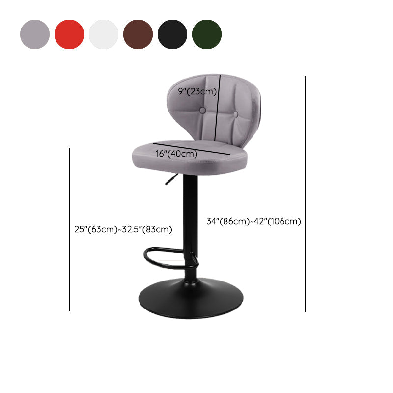 Faux Leather Bar Stools Swivel Adjustable Height Bristol Bar Stools