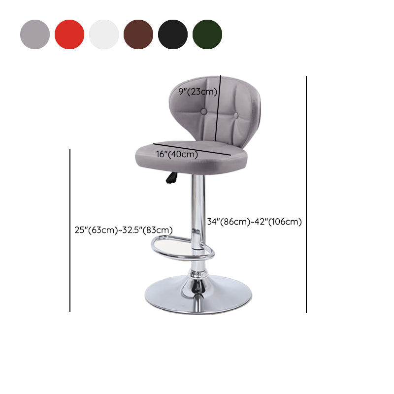 Faux Leather Bar Stools Swivel Adjustable Height Bristol Bar Stools