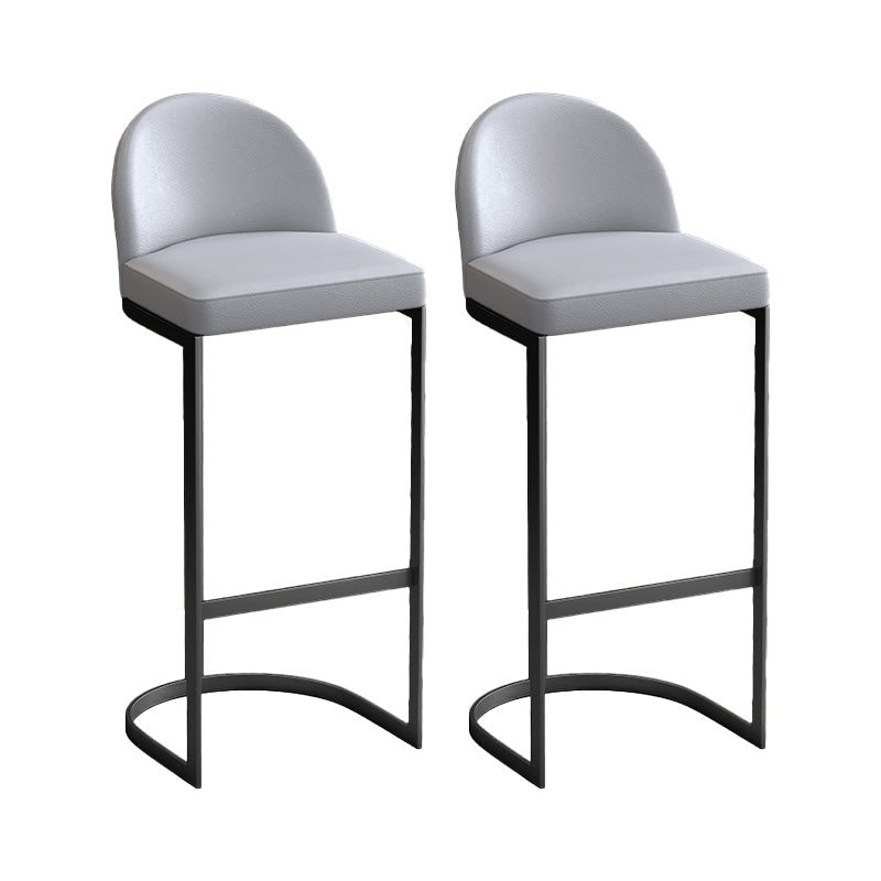 Sgabello da bar con pranzo imbottito glam con base in metallo