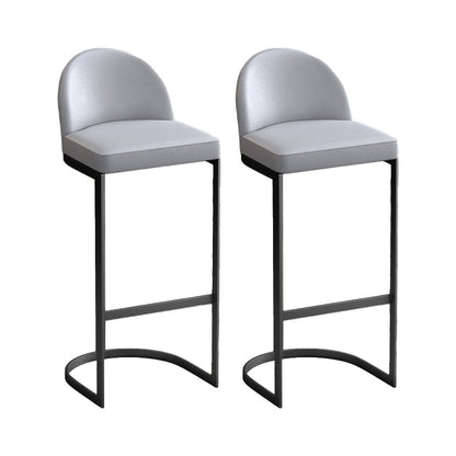 Sgabello da bar con pranzo imbottito glam con base in metallo