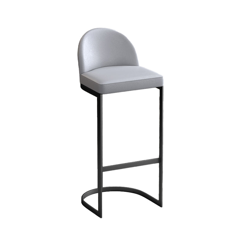 Sgabello da bar con pranzo imbottito glam con base in metallo