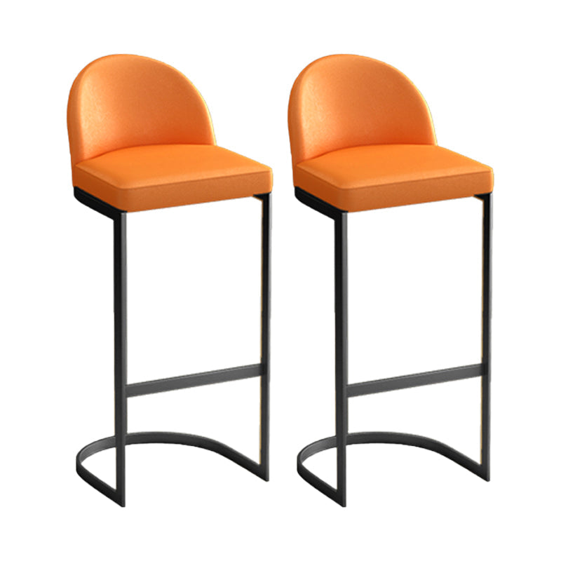 Sgabello da bar con pranzo imbottito glam con base in metallo