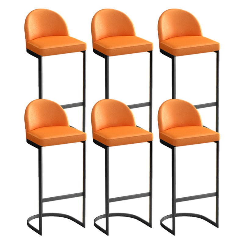 Sgabello da bar con pranzo imbottito glam con base in metallo