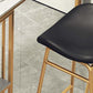 Faux Leather Bar Stools Glam Iron Backless Bar Stool with Footrest Clearhalo 'Bar Furniture' 'Bar Stools' 'bar_stools' 'furn' 'furn_bar_stools' 'Furniture' 'Kitchen & Dining Furniture' 7040933