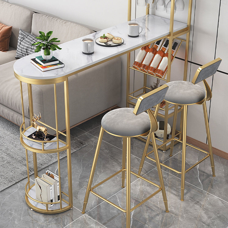 Sgabelli da pranzo rotondi in metallo sgabelli da pranzo con poggiapiedi