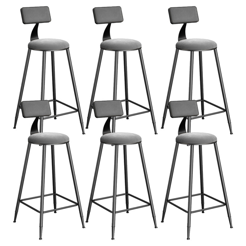 Sgabelli da pranzo rotondi in metallo sgabelli da pranzo con poggiapiedi