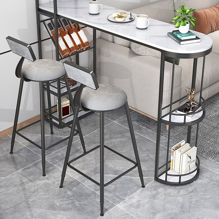 Sgabelli da pranzo rotondi in metallo sgabelli da pranzo con poggiapiedi