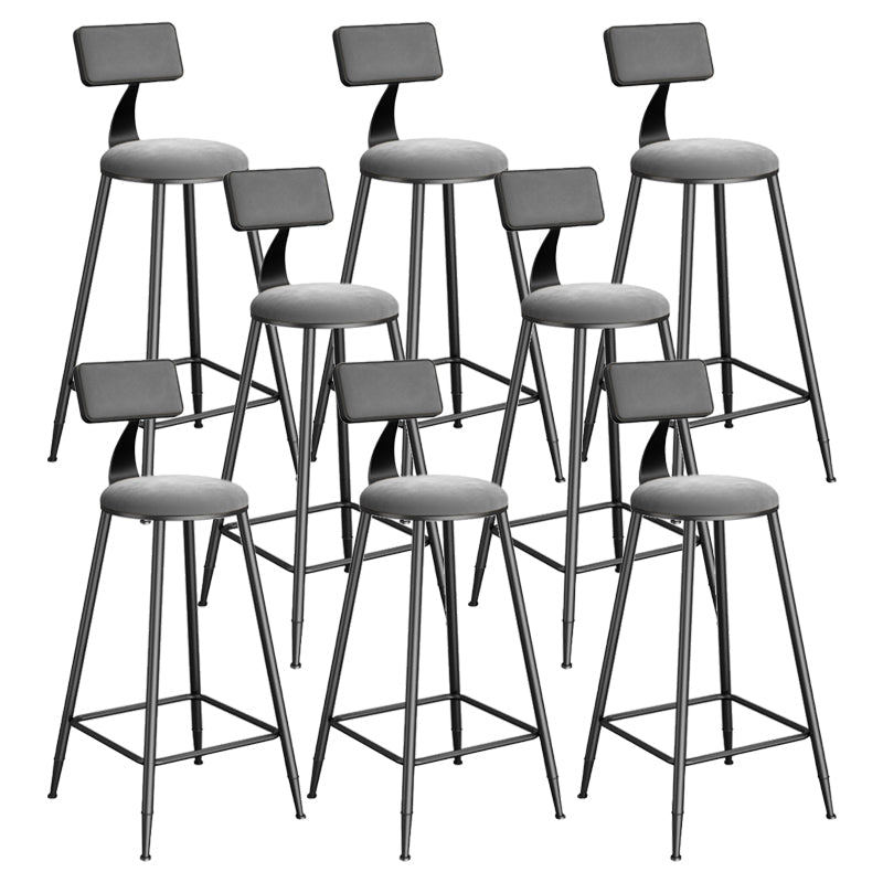 Sgabelli da pranzo rotondi in metallo sgabelli da pranzo con poggiapiedi