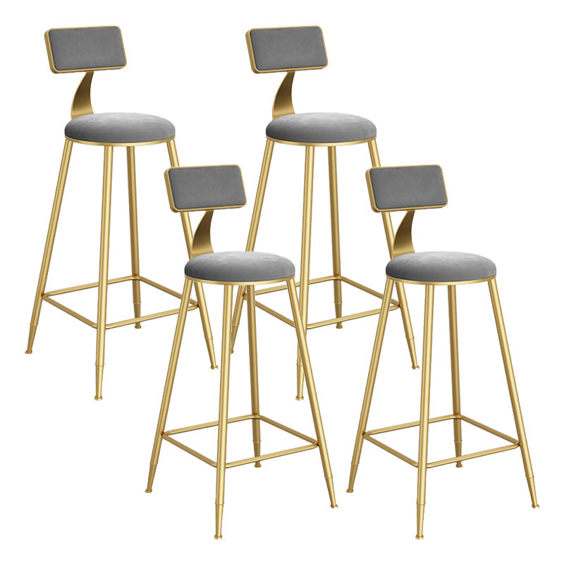 Sgabelli da pranzo rotondi in metallo sgabelli da pranzo con poggiapiedi