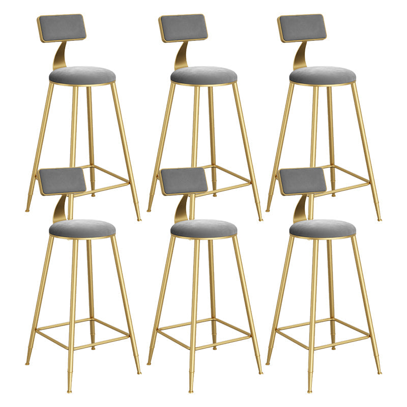 Sgabelli da pranzo rotondi in metallo sgabelli da pranzo con poggiapiedi