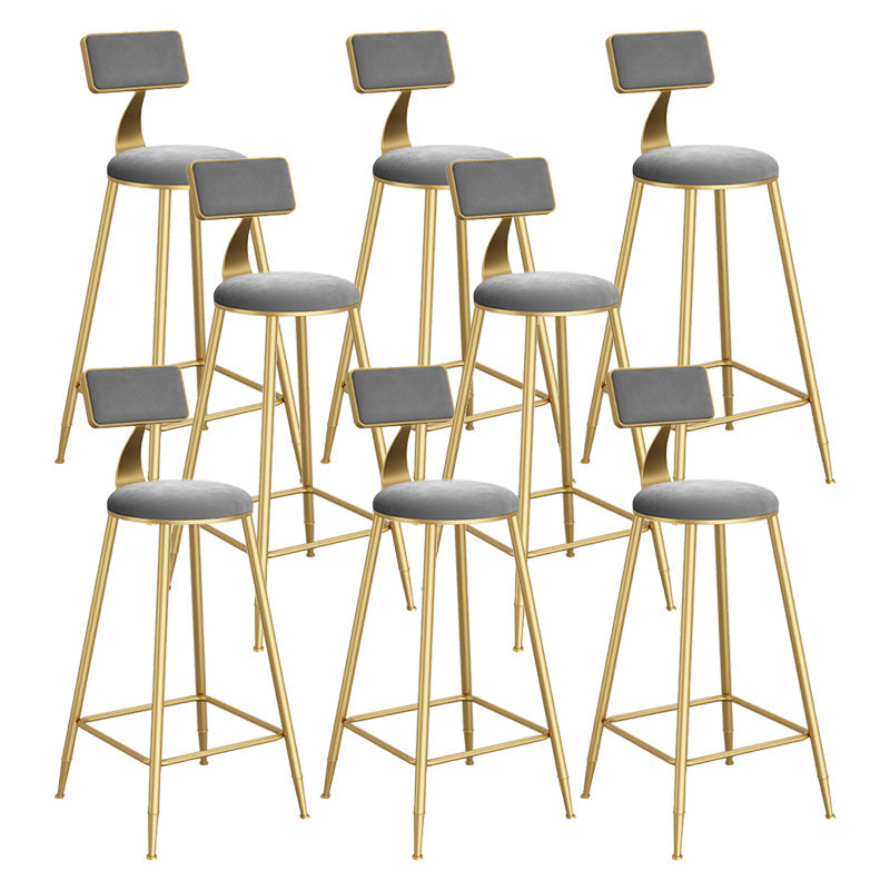 Sgabelli da pranzo rotondi in metallo sgabelli da pranzo con poggiapiedi