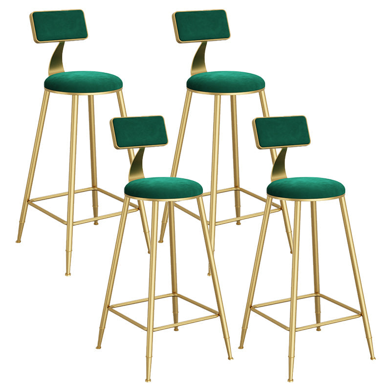 Sgabelli da pranzo rotondi in metallo sgabelli da pranzo con poggiapiedi