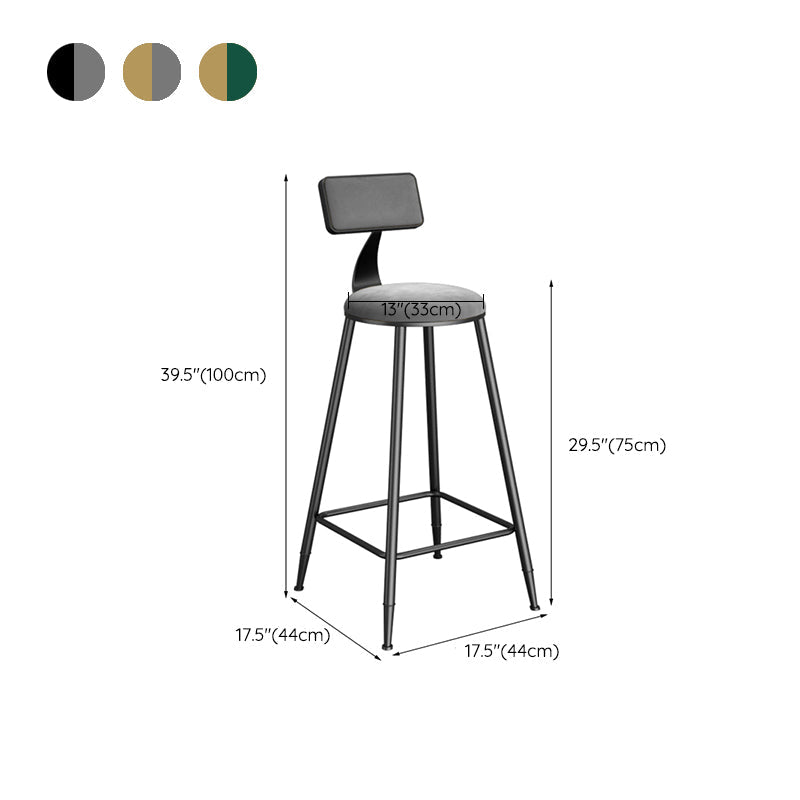 Sgabelli da pranzo rotondi in metallo sgabelli da pranzo con poggiapiedi