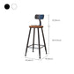Contemporary Dining Stools Metal Low Back Bar Stools with Footrest Clearhalo 'Bar Furniture' 'Bar Stools' 'bar_stools' 'furn' 'furn_bar_stools' 'Furniture' 'Kitchen & Dining Furniture' 7041143