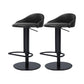 Faux Leather Barstools Adjustable Height Swivel Barstools with Footrest