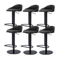 Faux Leather Barstools Adjustable Height Swivel Barstools with Footrest