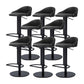 Faux Leather Barstools Adjustable Height Swivel Barstools with Footrest