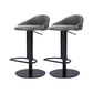 Faux Leather Barstools Adjustable Height Swivel Barstools with Footrest