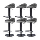 Faux Leather Barstools Adjustable Height Swivel Barstools with Footrest