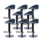 Faux Leather Barstools Adjustable Height Swivel Barstools with Footrest