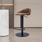 Faux Leather Barstools Adjustable Height Swivel Barstools with Footrest