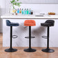 Upholstered Bar Stools Swivel Adjustable Height Patio Bar Stool with Black Base Clearhalo 'Bar Furniture' 'Bar Stools' 'bar_stools' 'furn' 'furn_bar_stools' 'Furniture' 'Kitchen & Dining Furniture' 7041174