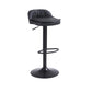 Upholstered Bar Stools Swivel Adjustable Height Patio Bar Stool with Black Base Clearhalo 'Bar Furniture' 'Bar Stools' 'bar_stools' 'furn' 'furn_bar_stools' 'Furniture' 'Kitchen & Dining Furniture' 7041179