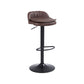 Upholstered Bar Stools Swivel Adjustable Height Patio Bar Stool with Black Base Coffee 1 Piece Bar Stool(30"H) Clearhalo 'Bar Furniture' 'Bar Stools' 'bar_stools' 'furn' 'furn_bar_stools' 'Furniture' 'Kitchen & Dining Furniture' 7041220