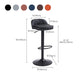 Upholstered Bar Stools Swivel Adjustable Height Patio Bar Stool with Black Base Clearhalo 'Bar Furniture' 'Bar Stools' 'bar_stools' 'furn' 'furn_bar_stools' 'Furniture' 'Kitchen & Dining Furniture' 7041236