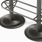 Industrial Style Bar Height Table Black Bar Dining Table with Storage Clearhalo 'Bar Furniture' 'Bar Tables' 'bar_tables' 'furn' 'furn_bar_tables' 'Furniture' 'Kitchen & Dining Furniture' 7041250