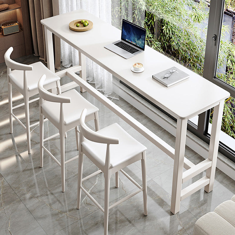 Contemporary Bar Dining Table Rectangle Indoor Wood Counter Table Clearhalo 'Bar Furniture' 'Bar Tables' 'bar_tables' 'furn' 'furn_bar_tables' 'Furniture' 'Kitchen & Dining Furniture' 7041258