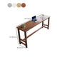 Contemporary Bar Dining Table Kitchen Rectangle Wood Counter Table