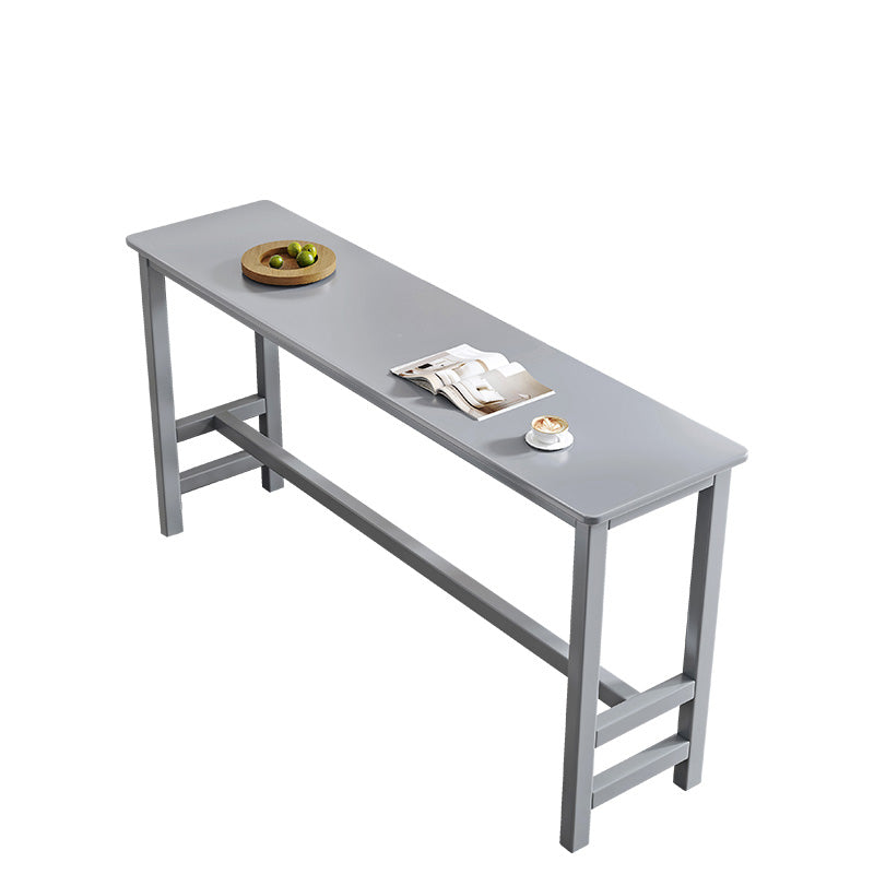 Contemporary Bar Dining Table Rectangle Wood Indoor Counter Table Clearhalo 'Bar Furniture' 'Bar Tables' 'bar_tables' 'furn' 'furn_bar_tables' 'Furniture' 'Kitchen & Dining Furniture' 7041325