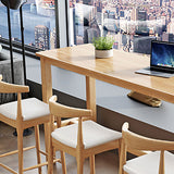 Eigentijdse bar eettafel rechthoek houten binnenrechttafel