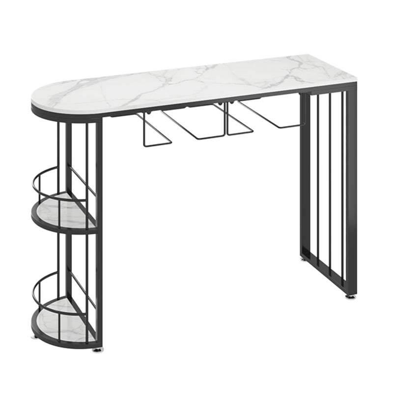 Moderne stenen bartafelset, 1/2/3-delige bartafel met vrije vorm en in hoogte verstelbare krukken