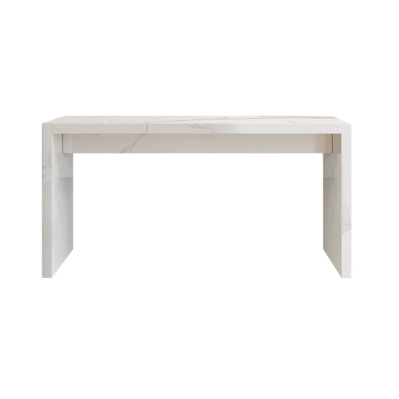 1/2/3 Pieces Pub Table Set Contemporary Rectangular Table and Stool Set Table White Clearhalo 'Bar Furniture' 'furn' 'furn_home_bar_bar_sets' 'Furniture' 'Home Bars & Bar Sets' 'home_bar_bar_sets' 'Kitchen & Dining Furniture' 7041518