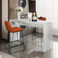 1/2/3 Pieces Pub Table Set Contemporary Rectangular Table and Stool Set Table & Chair(s) 55.1"L x 23.6"W x 39.4"H White Clearhalo 'Bar Furniture' 'furn' 'furn_home_bar_bar_sets' 'Furniture' 'Home Bars & Bar Sets' 'home_bar_bar_sets' 'Kitchen & Dining Furniture' 7041520
