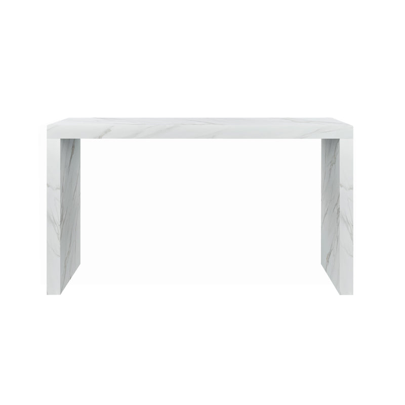 1/2/3 Pieces Pub Table Set Contemporary Rectangular Table and Stool Set Table Gloss White Clearhalo 'Bar Furniture' 'furn' 'furn_home_bar_bar_sets' 'Furniture' 'Home Bars & Bar Sets' 'home_bar_bar_sets' 'Kitchen & Dining Furniture' 7041521