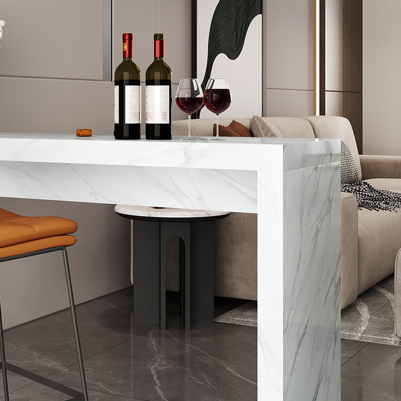 1/2/3 Pieces Pub Table Set Contemporary Rectangular Table and Stool Set Clearhalo 'Bar Furniture' 'furn' 'furn_home_bar_bar_sets' 'Furniture' 'Home Bars & Bar Sets' 'home_bar_bar_sets' 'Kitchen & Dining Furniture' 7041524