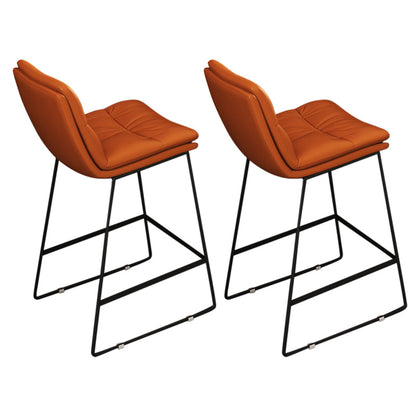 1/2/3 Pieces Pub Table Set Contemporary Rectangular Table and Stool Set Chair(s) None Orange Clearhalo 'Bar Furniture' 'furn' 'furn_home_bar_bar_sets' 'Furniture' 'Home Bars & Bar Sets' 'home_bar_bar_sets' 'Kitchen & Dining Furniture' 7041531