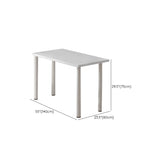 Modern Style Wood Office Desk Rectangular Shape Task Desk with 4-Legs for Home
