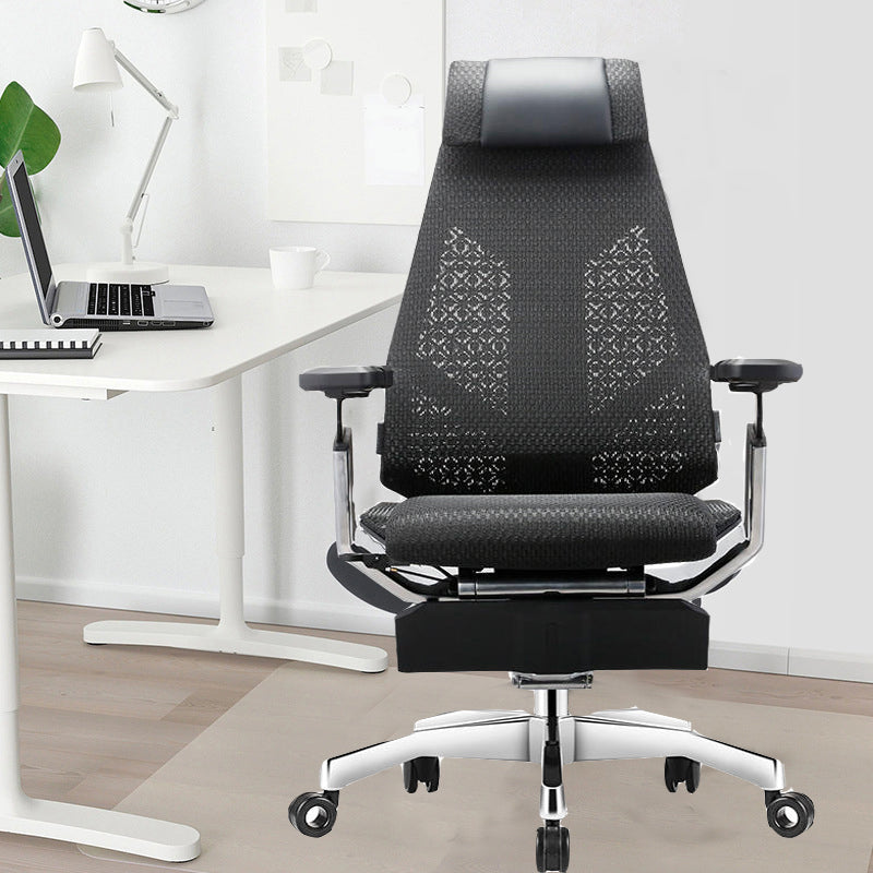 Modern Slide Office Chair Removable Arms Adjustable Seat Height Desk Chair with Wheels Clearhalo 'furn' 'furn_office_chair' 'Furniture' 'Office Chairs' 'Office Furniture' 'office_chair' 7042833