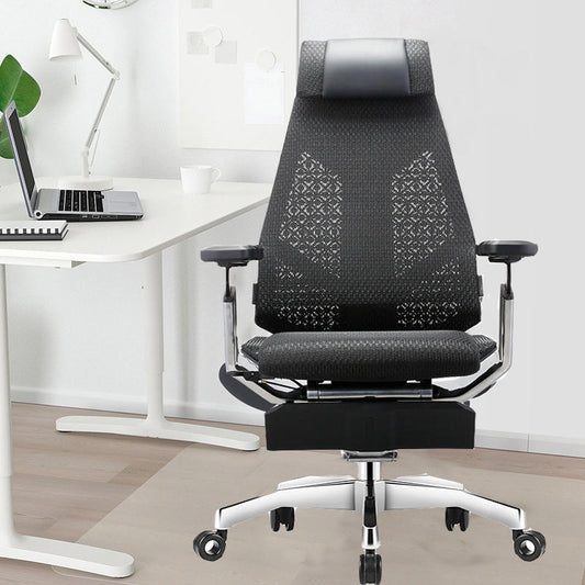 Modern Slide Office Chair Removable Arms Adjustable Seat Height Desk Chair with Wheels Clearhalo 'furn' 'furn_office_chair' 'Furniture' 'Office Chairs' 'Office Furniture' 'office_chair' 7042833